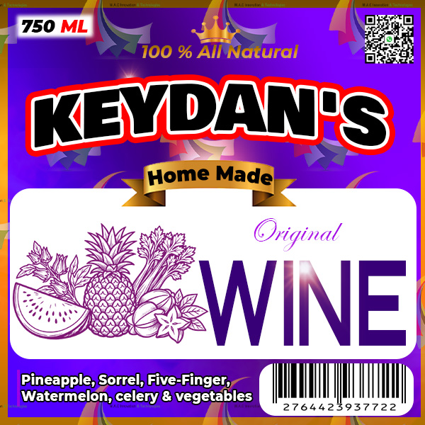 KEYDAN'S HOME MADE WINE 750ML